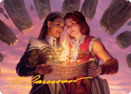 Joined Researchers Art Card (Gold-Stamped Signature) (ASSOS-005) - Art Series: Secrets of Strixhaven | Grognard Games
