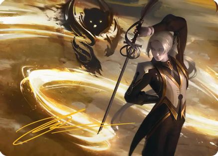 Rapier Wit Art Card (Gold-Stamped Signature) (ASSOS-006) - Art Series: Secrets of Strixhaven | Grognard Games