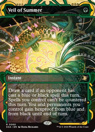 Veil of Summer (SOA-060) - Secrets of Strixhaven: Mystical Archive | Grognard Games