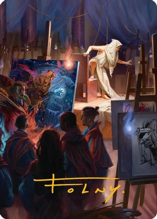 Archaeomancer Art Card (Gold-Stamped Signature) (ASSOS-041) - Art Series: Secrets of Strixhaven | Grognard Games