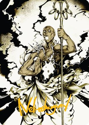 Burst Lightning Art Card (Gold-Stamped Signature) (ASSOS-051) - Art Series: Secrets of Strixhaven | Grognard Games