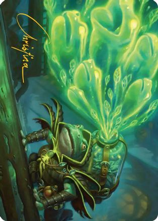 Burrog Barrage Art Card (Gold-Stamped Signature) (ASSOS-015) - Art Series: Secrets of Strixhaven | Grognard Games