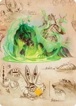 Germination Practicum Art Card (Gold-Stamped Planeswalker Symbol) (ASSOS-032) - Art Series: Secrets of Strixhaven | Grognard Games