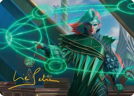 Nev, the Practical Dean Art Card (Gold-Stamped Signature) (ASSOS-037) - Art Series: Secrets of Strixhaven | Grognard Games