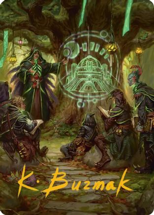 Sylvan Library Art Card (Gold-Stamped Signature) (ASSOS-042) - Art Series: Secrets of Strixhaven | Grognard Games
