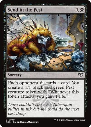 Send in the Pest (SOS-100) - Secrets of Strixhaven Foil | Grognard Games