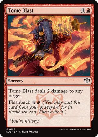 Tome Blast (SOS-135) - Secrets of Strixhaven Foil | Grognard Games