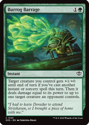 Burrog Barrage (SOS-141) - Secrets of Strixhaven Foil | Grognard Games