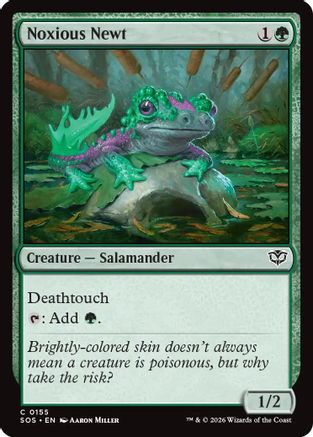 Noxious Newt (SOS-155) - Secrets of Strixhaven Foil | Grognard Games