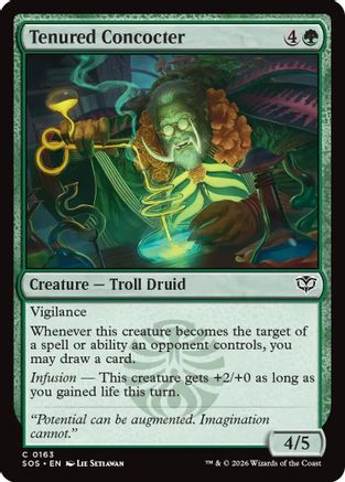 Tenured Concocter (SOS-163) - Secrets of Strixhaven Foil | Grognard Games