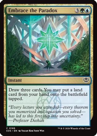 Embrace the Paradox (SOS-186) - Secrets of Strixhaven Foil | Grognard Games