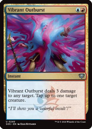 Vibrant Outburst (SOS-240) - Secrets of Strixhaven Foil | Grognard Games