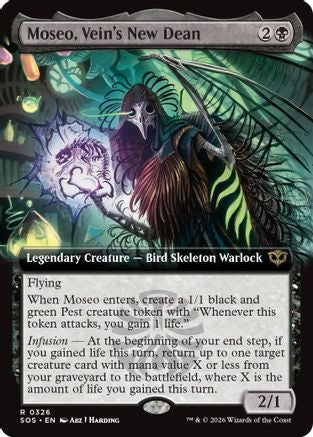 Moseo, Vein's New Dean (Extended Art) (SOS-326) - Secrets of Strixhaven | Grognard Games