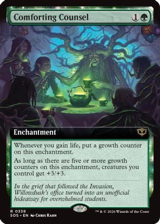 Comforting Counsel (Extended Art) (SOS-338) - Secrets of Strixhaven | Grognard Games