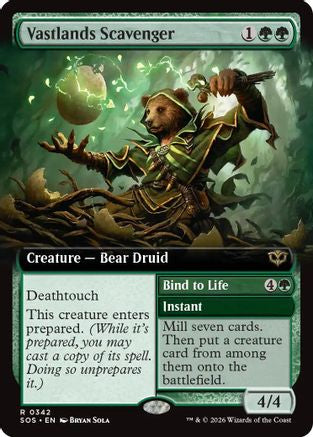 Vastlands Scavenger (Extended Art) (SOS-342) - Secrets of Strixhaven Foil | Grognard Games