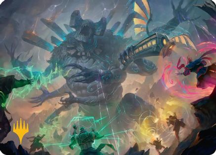 Moment of Reckoning Art Card (Gold-Stamped Planeswalker Symbol) (ASSOS-019) - Art Series: Secrets of Strixhaven | Grognard Games