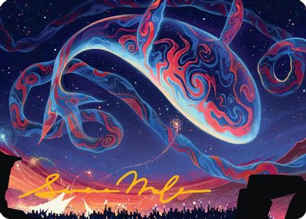 Spectacular Skywhale Art Card (Gold-Stamped Signature) (ASSOS-024) - Art Series: Secrets of Strixhaven | Grognard Games