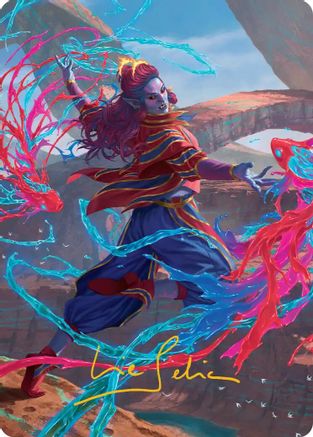 Rootha, Mastering the Moment Art Card (Gold-Stamped Signature) (ASSOS-034) - Art Series: Secrets of Strixhaven | Grognard Games