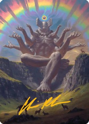 Transcendent Archaic Art Card (Gold-Stamped Signature) (ASSOS-001) - Art Series: Secrets of Strixhaven | Grognard Games