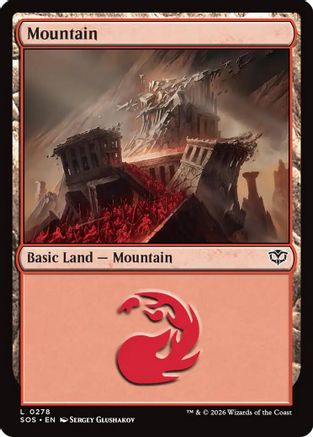 Mountain (0278) (SOS-278) - Secrets of Strixhaven Foil | Grognard Games