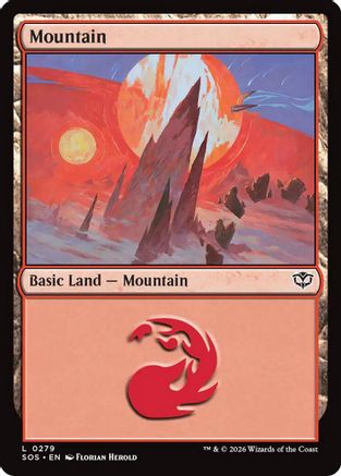 Mountain (0279) (SOS-279) - Secrets of Strixhaven Foil | Grognard Games