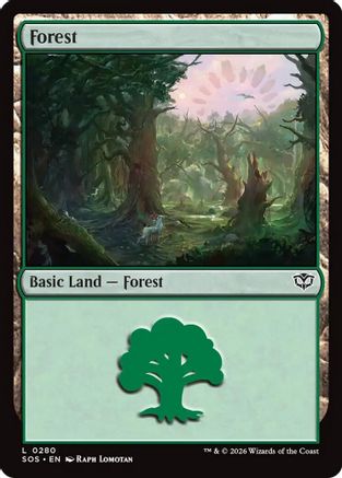 Forest (0280) (SOS-280) - Secrets of Strixhaven Foil | Grognard Games