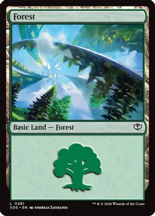 Forest (0281) (SOS-281) - Secrets of Strixhaven Foil | Grognard Games
