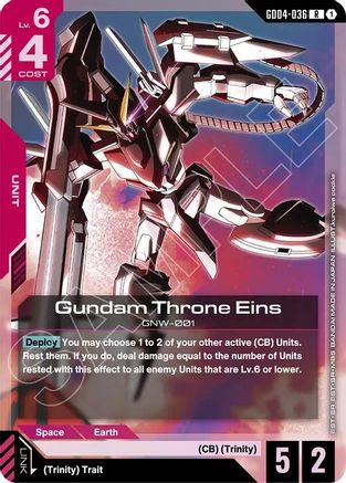 Gundam Throne Eins - Phantom Aria (GD04-036) Holofoil | Grognard Games