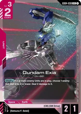 Gundam Exia (GD04-038) - Phantom Aria (GD04-038) Holofoil | Grognard Games