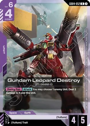 Gundam Leopard Destroy - Phantom Aria (GD04-052) Holofoil | Grognard Games