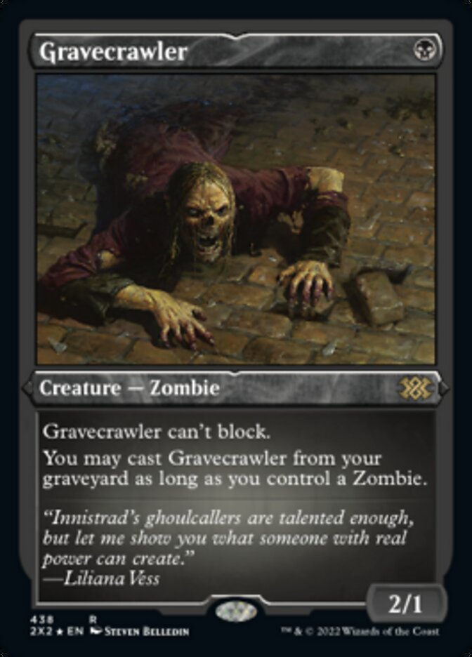 Gravecrawler (Foil Etched) [Double Masters 2022] | Grognard Games