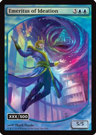 Emeritus of Ideation (Retro Frame) (Serial Numbered) (Double Rainbow Foil) (SOS-306) - Secrets of Strixhaven Foil | Grognard Games
