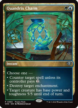 Quandrix Charm (PPSOS-365) - Promo Pack: Secrets of Strixhaven Foil | Grognard Games