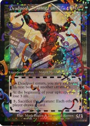 Deadpool, Trading Card (7129) (Pool Party Foil) (SLD-7129) - Secret Lair Drop Series Foil | Grognard Games