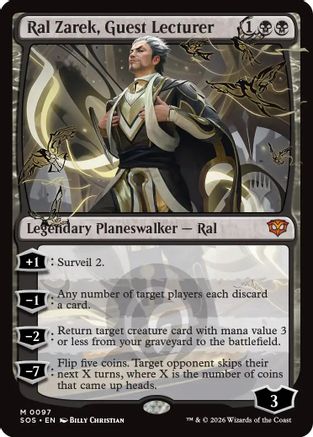 Ral Zarek, Guest Lecturer (PPSOS-097) - Promo Pack: Secrets of Strixhaven Foil | Grognard Games