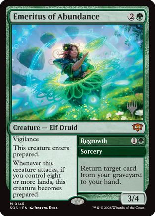 Emeritus of Abundance (PPSOS-145) - Promo Pack: Secrets of Strixhaven Foil | Grognard Games