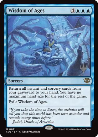 Wisdom of Ages (PPSOS-071) - Promo Pack: Secrets of Strixhaven Foil | Grognard Games