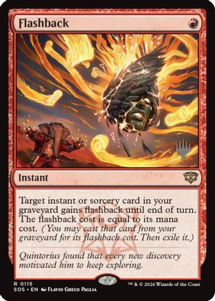 Flashback (PPSOS-115) - Promo Pack: Secrets of Strixhaven Foil | Grognard Games