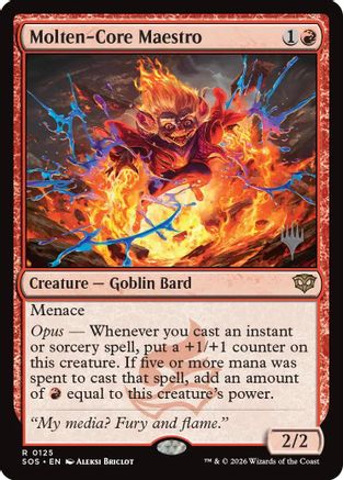 Molten-Core Maestro (PPSOS-125) - Promo Pack: Secrets of Strixhaven Foil | Grognard Games