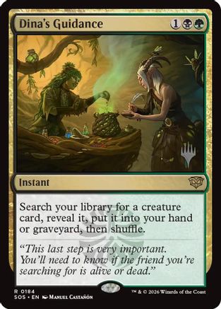 Dina's Guidance (PPSOS-184) - Promo Pack: Secrets of Strixhaven Foil | Grognard Games