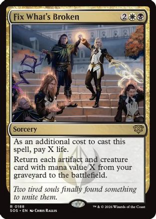 Fix What's Broken (PPSOS-188) - Promo Pack: Secrets of Strixhaven Foil | Grognard Games