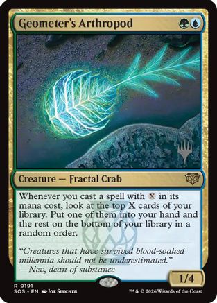 Geometer's Arthropod (PPSOS-191) - Promo Pack: Secrets of Strixhaven Foil | Grognard Games