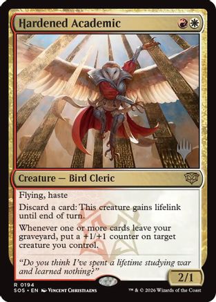Hardened Academic (PPSOS-194) - Promo Pack: Secrets of Strixhaven Foil | Grognard Games