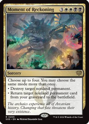 Moment of Reckoning (PPSOS-205) - Promo Pack: Secrets of Strixhaven Foil | Grognard Games