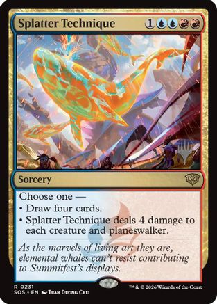 Splatter Technique (PPSOS-231) - Promo Pack: Secrets of Strixhaven Foil | Grognard Games
