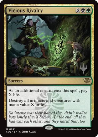 Vicious Rivalry (PPSOS-241) - Promo Pack: Secrets of Strixhaven Foil | Grognard Games