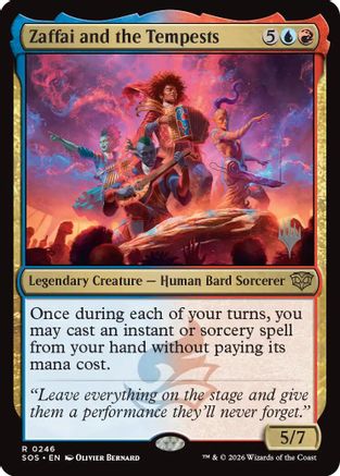 Zaffai and the Tempests (PPSOS-246) - Promo Pack: Secrets of Strixhaven Foil | Grognard Games