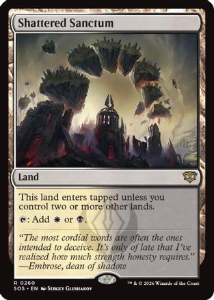 Shattered Sanctum (PPSOS-260) - Promo Pack: Secrets of Strixhaven Foil | Grognard Games