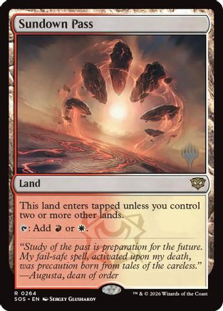 Sundown Pass (PPSOS-264) - Promo Pack: Secrets of Strixhaven Foil | Grognard Games
