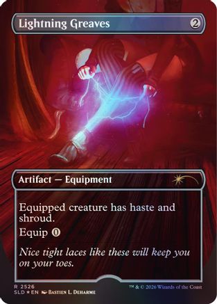 Lightning Greaves (2526) (SLD-2526) - Secret Lair Drop Series Foil | Grognard Games